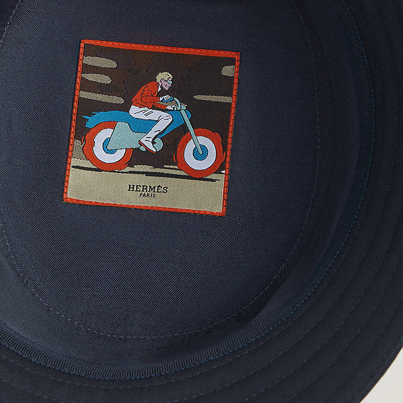 ハット 《フレッド・Hドロワ》 - ブルー | Hermès - エルメス-公式サイト